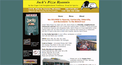 Desktop Screenshot of jackspizzahyannis.com